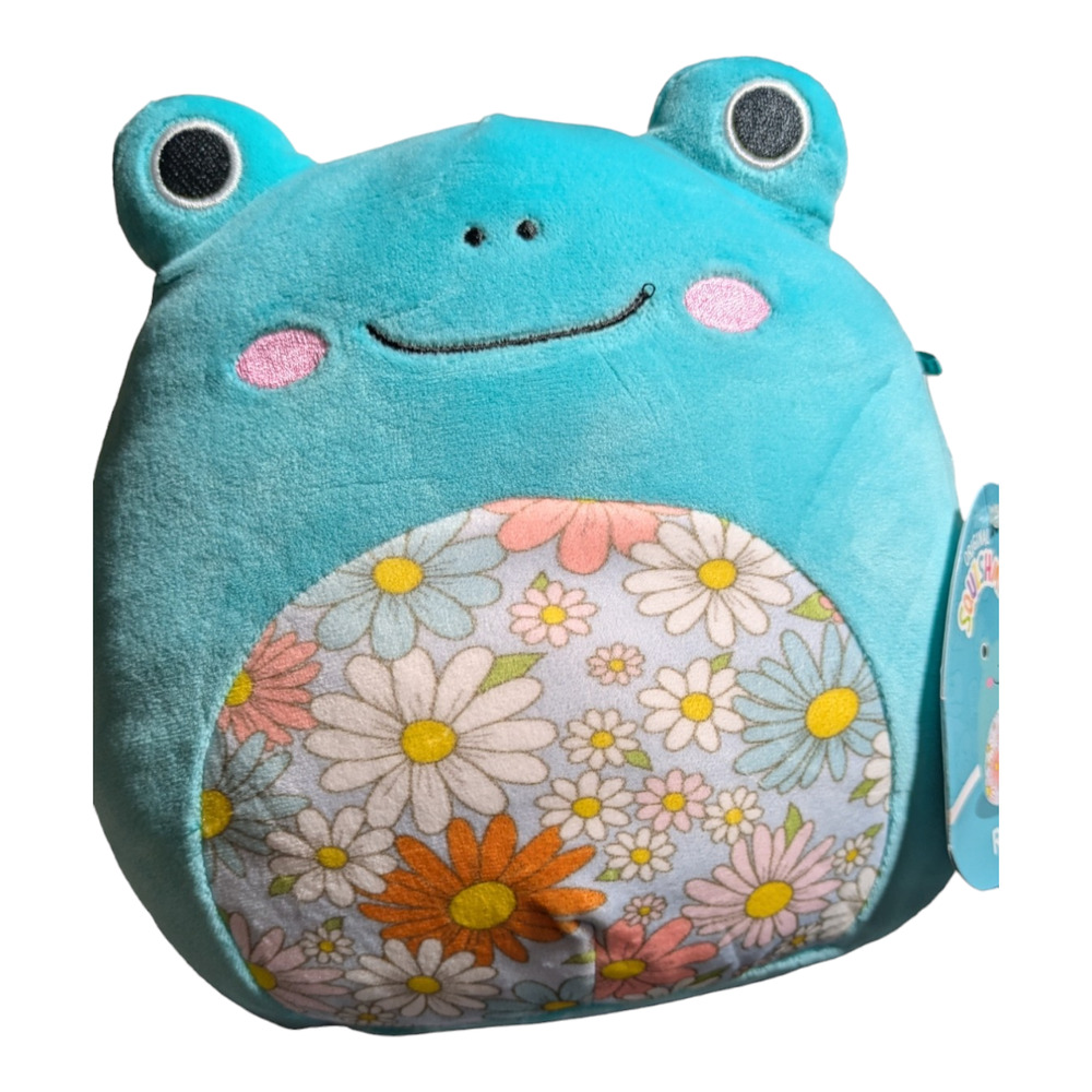 Squishmallows 7" Robert The Frog With Floral Belly NWT